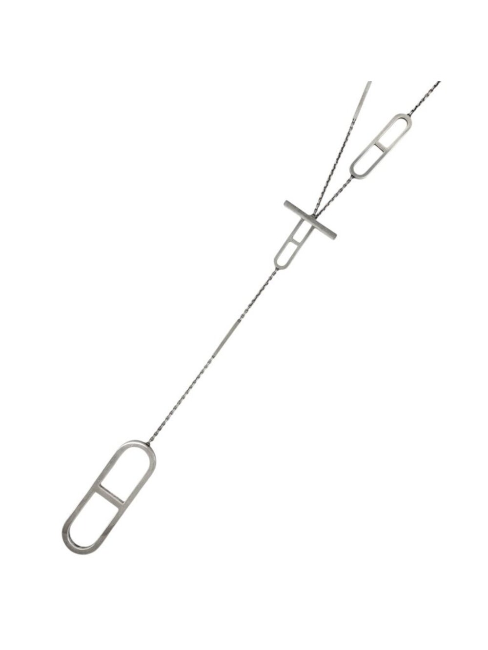 Hermes Necklace Ever Chaine D'ancre 925 Sterling Silver